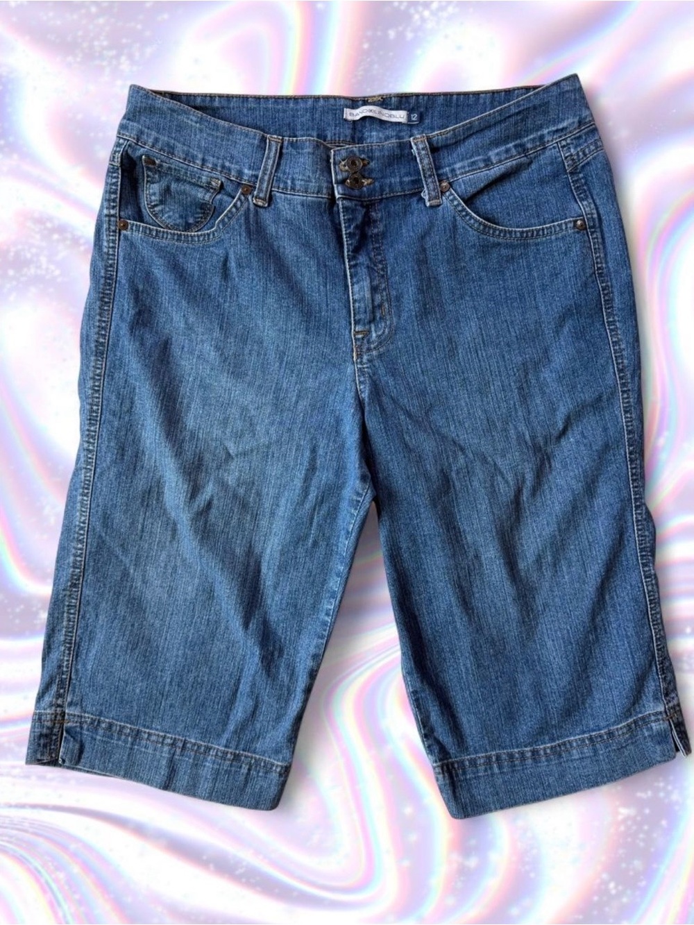 Bandolino Blue Denim Bermuda Shorts